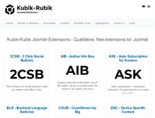 Tablet Screenshot of joomla-extensions.kubik-rubik.de